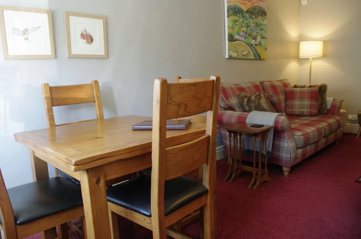 Dining area & living room